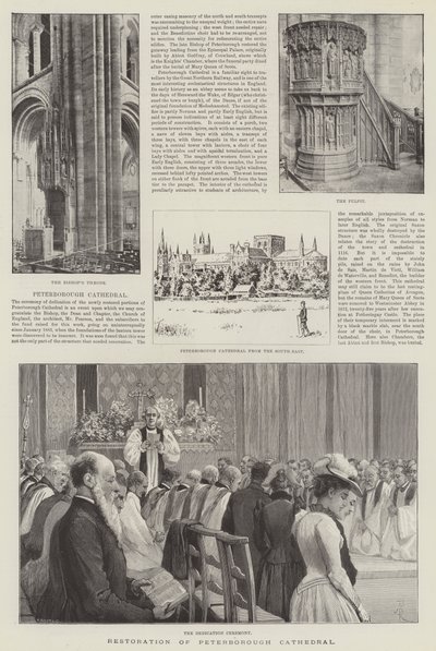 Restauración de la Catedral de Peterborough de Amedee Forestier